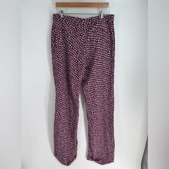 Barneys New York Heart High Rise Front Clasp Straight Leg Pants - Picture 2 of 6